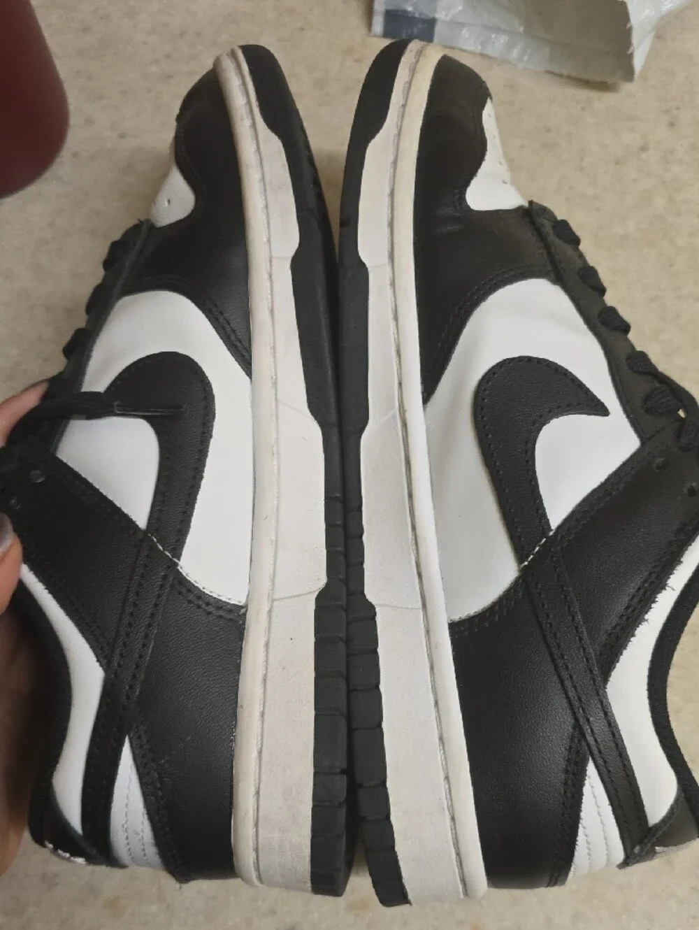 Nike Black and White Panda Dunk Low Size 8 Womens